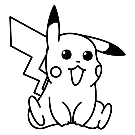 picachu para pintar|Dibujo para colorear